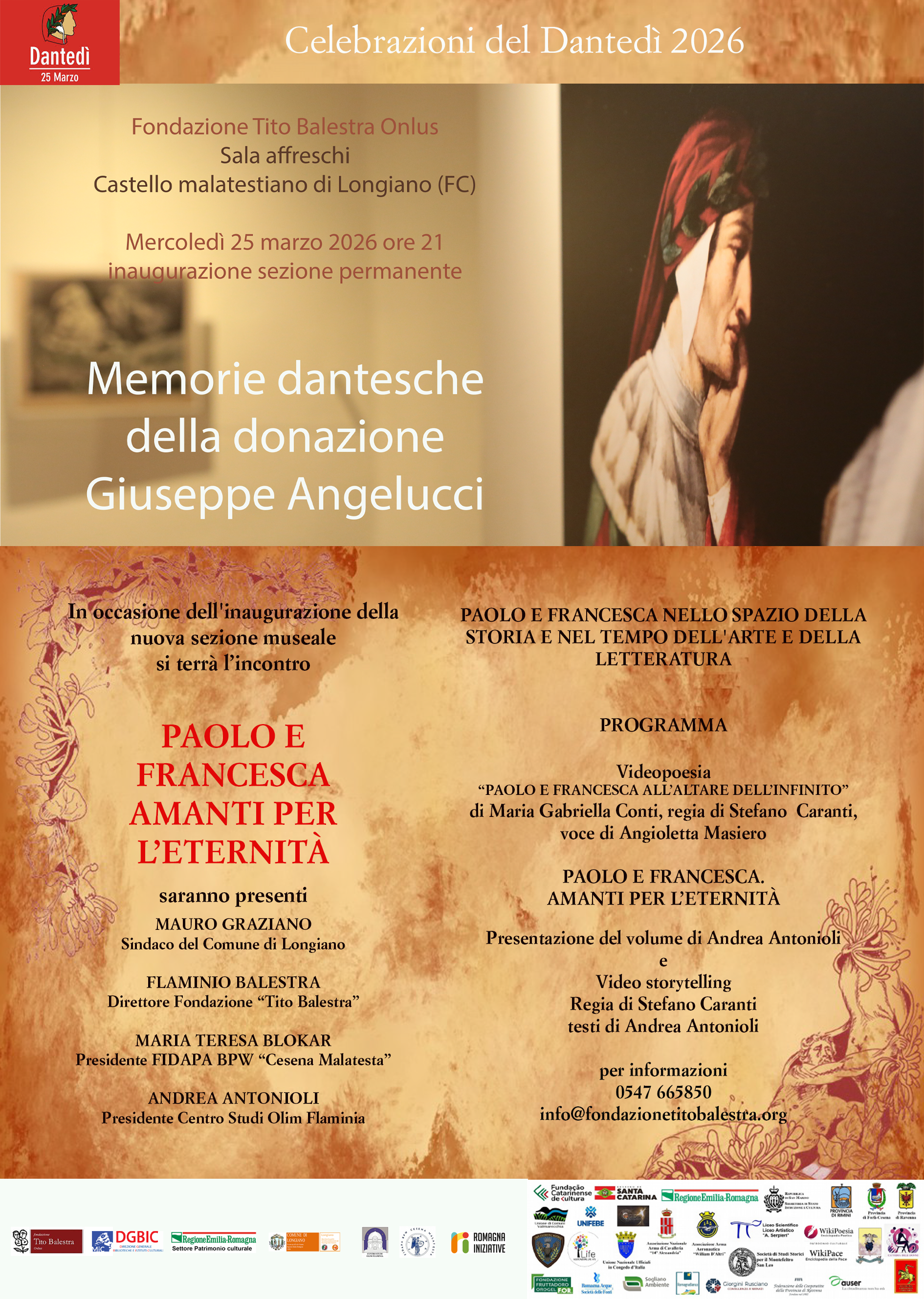  immagine dell'evento: Celebrazioni del Dantedì 2026 alla Fondazione Tito Balestra